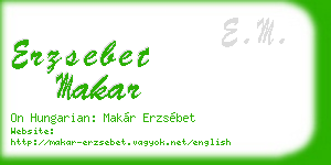 erzsebet makar business card