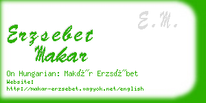 erzsebet makar business card